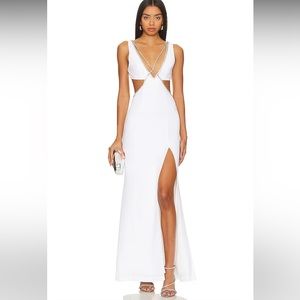 COPY - MAJORELLE Matteson Gown in White Extra Small XS